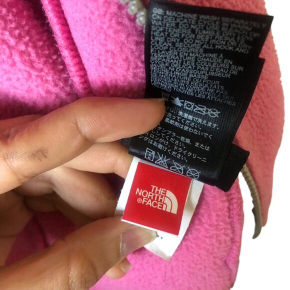 The North Face Youth Girls Fleece Jacket Size XL Fleece Pink and Gray - Picture 7 of 11